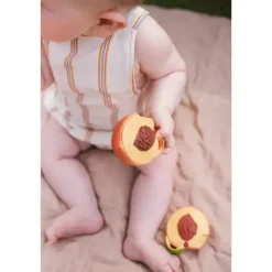 Oli u0026 Carol Rattles & Teethers|Toys For 0-12 Months*Oli & Carol - Chewable Toy, Palm Peach