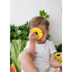 Oli u0026 Carol Rattles & Teethers|Toys For 0-12 Months*Oli & Carol - Chewable Toy, Ananas The Pineapple