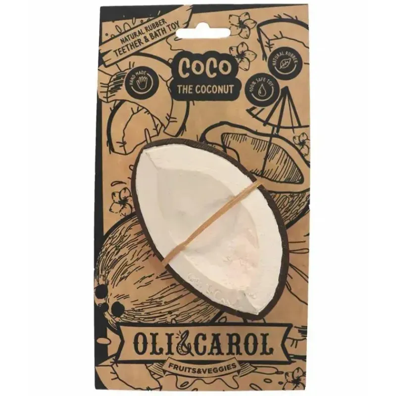 Oli u0026 Carol Gift For Baby*Oli & Carol - Coco The Coconut, Chewable toy