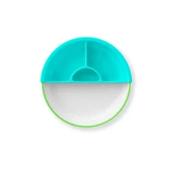 OmieBox Plates & Bowls|Dishes, Utensils & Food Containers*Omie - Toddler Plate With Divider, Green | 3 plates & 2 dividers