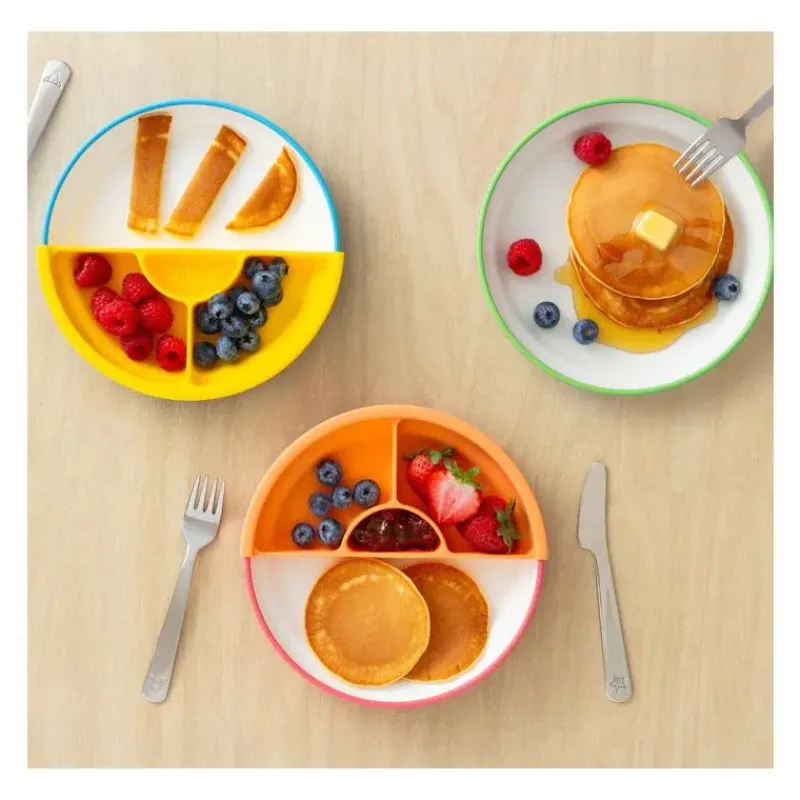 OmieBox Plates & Bowls|Dishes, Utensils & Food Containers*Omie - Toddler Plate With Divider, Green