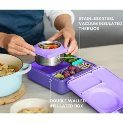OmieBox Utensils & Accessories|Dishes, Utensils & Food Containers*- Divider Teal, Purple Plum