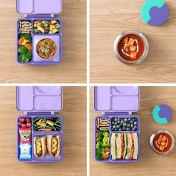 OmieBox Utensils & Accessories|Dishes, Utensils & Food Containers*- Divider Teal, Purple Plum