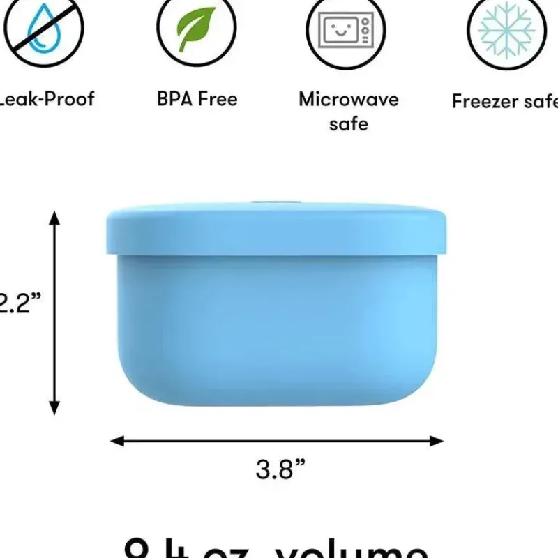 OmieBox Food Jars & Snack Cups|Dishes, Utensils & Food Containers*- Food Storage Containers with Lid Blue