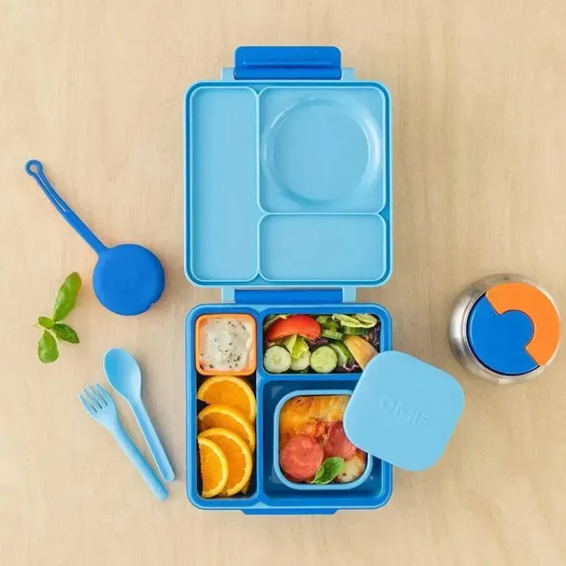 OmieBox Food Jars & Snack Cups|Dishes, Utensils & Food Containers*- Food Storage Containers with Lid Blue