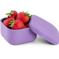 OmieBox Food Jars & Snack Cups|Dishes, Utensils & Food Containers*- Food Storage Containers with Lid, Purple