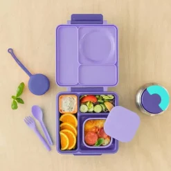 OmieBox Food Jars & Snack Cups|Dishes, Utensils & Food Containers*- Food Storage Containers with Lid, Purple