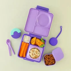 OmieBox Food Jars & Snack Cups|Dishes, Utensils & Food Containers*- Food Storage Containers with Lid, Purple