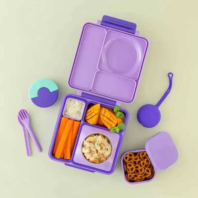 OmieBox Food Jars & Snack Cups|Dishes, Utensils & Food Containers*- Food Storage Containers with Lid, Purple