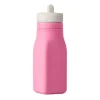 OmieBox Straw, Sippy & Training Cups|Dishes, Utensils & Food Containers*- Leak-Proof Silicone Water Bottle, Pink