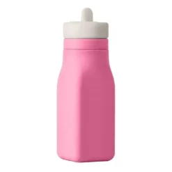 OmieBox Straw, Sippy & Training Cups|Dishes, Utensils & Food Containers*- Leak-Proof Silicone Water Bottle, Pink