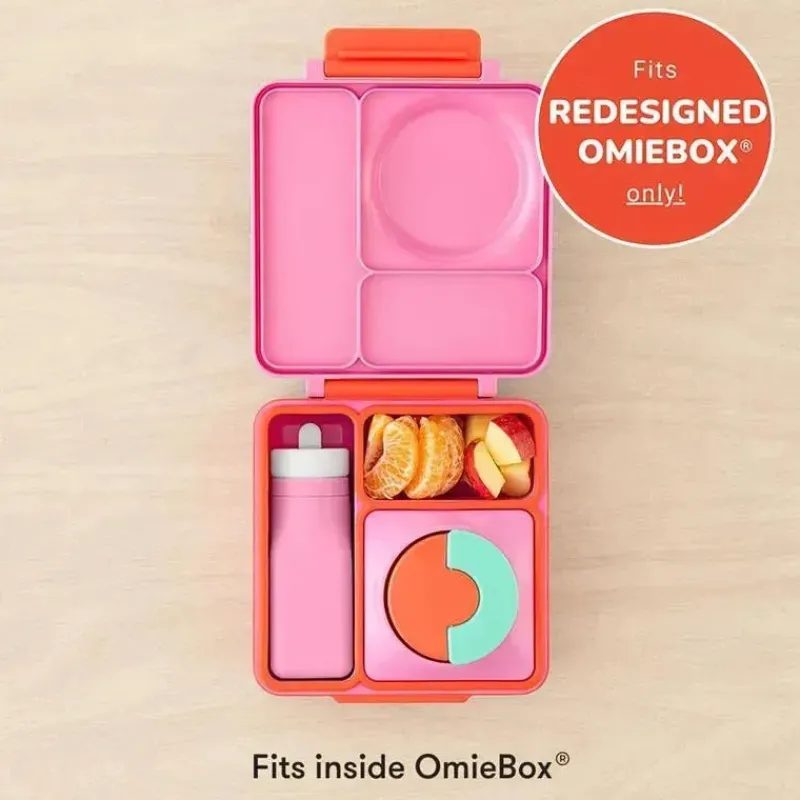 OmieBox Straw, Sippy & Training Cups|Dishes, Utensils & Food Containers*- Leak-Proof Silicone Water Bottle, Pink