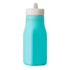 OmieBox Straw, Sippy & Training Cups|Dishes, Utensils & Food Containers*- Leak-Proof Silicone Water Bottle, Teal