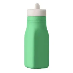 OmieBox Straw, Sippy & Training Cups|Dishes, Utensils & Food Containers*- Leak-Proof Silicone Water Bottle, Green