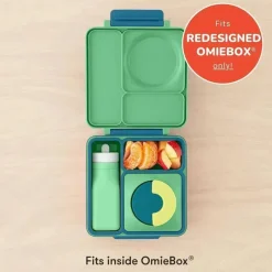 OmieBox Straw, Sippy & Training Cups|Dishes, Utensils & Food Containers*- Leak-Proof Silicone Water Bottle, Green