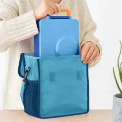 OmieBox Lunch Boxes & Bags|Lunch Box*- Omie Insulated Nylon Lunch Tote, Blue
