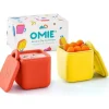 OmieBox Food Jars & Snack Cups|Dishes, Utensils & Food Containers*- 2Pk Leakproof Dips Containers To Go, Yellow/Red