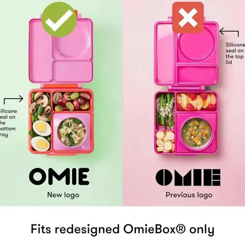OmieBox Food Jars & Snack Cups|Dishes, Utensils & Food Containers*- 2Pk Leakproof Dips Containers To Go, Yellow/Red
