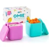 OmieBox Food Jars & Snack Cups|Dishes, Utensils & Food Containers*- 2Pk Leakproof Dips Containers To Go, Pink/Teal