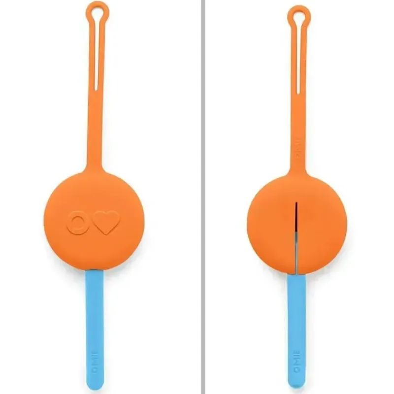 OmieBox Utensils & Accessories|Dishes, Utensils & Food Containers*- 2Pk Plastic Reusable Fork & Spoon Silverware with Pod for Kids, Sunrise