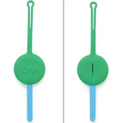 OmieBox Utensils & Accessories|Dishes, Utensils & Food Containers*- 2Pk Plastic Reusable Fork & Spoon Silverware with Pod for Kids, Mint Green