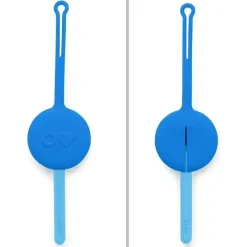 OmieBox Utensils & Accessories|Dishes, Utensils & Food Containers*- 2Pk Plastic Reusable Fork & Spoon Silverware with Pod for Kids, Capri Blue