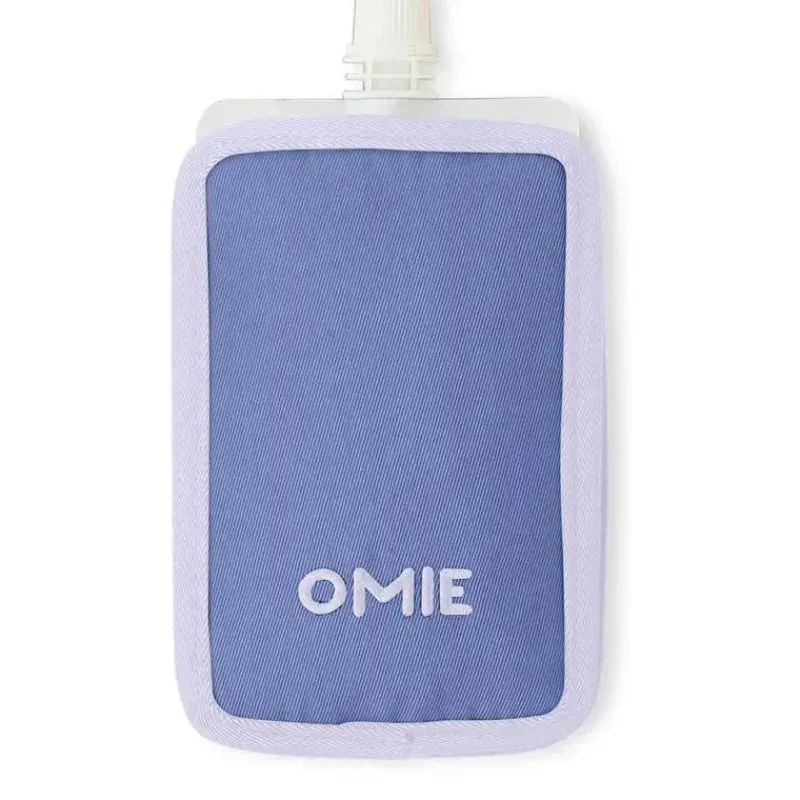 OmieBox Straw, Sippy & Training Cups|Dishes, Utensils & Food Containers*- Pouch Cooler, Freezable Insulated Sleeve, Purple