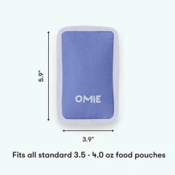 OmieBox Straw, Sippy & Training Cups|Dishes, Utensils & Food Containers*- Pouch Cooler, Freezable Insulated Sleeve, Purple