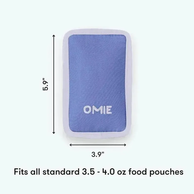 OmieBox Straw, Sippy & Training Cups|Dishes, Utensils & Food Containers*- Pouch Cooler, Freezable Insulated Sleeve, Purple