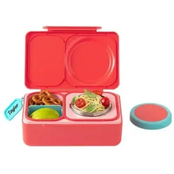 OmieBox Lunch Box|Dishes, Utensils & Food Containers*- Up Carton Bento Box, Cherry Pink