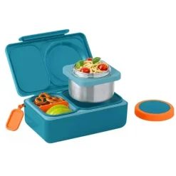 OmieBox Lunch Box|Dishes, Utensils & Food Containers*- Up Carton Bento Box, Teal Green
