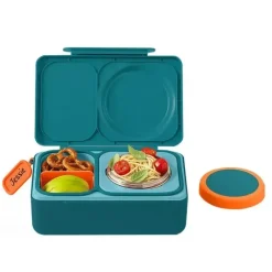 OmieBox Lunch Box|Dishes, Utensils & Food Containers*- Up Carton Bento Box, Teal Green