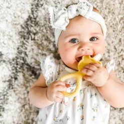 oogiebear Rattles & Teethers|Toys For 0-12 Months*- 360° Baby Teether, Seafoam