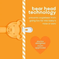 oogiebear Cleaning*- Baby Bear Pair Nasal Aspirator with Booger Picker and Ear Cleaner, Blue