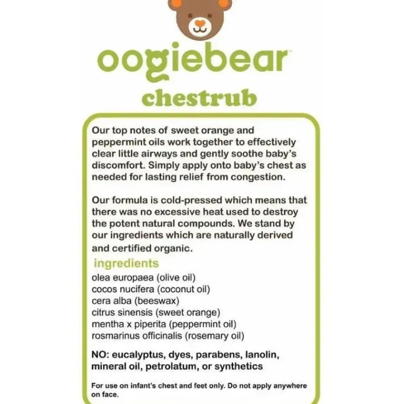 oogiebear Oral & Nasal Care*- Baby Chestrub