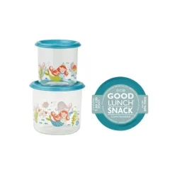 Ore Originals Food Storage*Ore' Originals Isla the Mermaid Large Good Lunch Snack Containers, 2-Pack