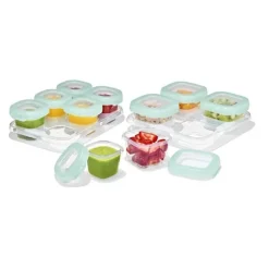 Oxo Food Storage*- Tot 12 Pc Baby Blocks Food Storage Container Set, Opal