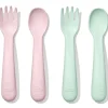 Oxo Utensils & Accessories|Dishes, Utensils & Food Containers*- 4Pk Tot Plastic Fork and Spoon Set, Opal/Blossom