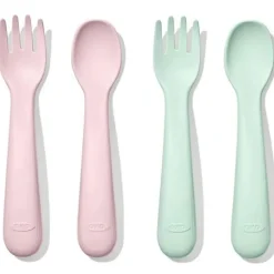 Oxo Utensils & Accessories|Dishes, Utensils & Food Containers*- 4Pk Tot Plastic Fork and Spoon Set, Opal/Blossom