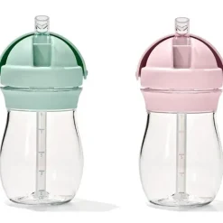 Oxo Straw, Sippy & Training Cups|Dishes, Utensils & Food Containers*- 2Pk Tot Transitions Straw Cup 9 Oz, Opal/Blossom