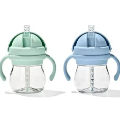 Oxo Straw, Sippy & Training Cups|Dishes, Utensils & Food Containers*- 2Pk Tot Transitions Straw Cup with Handles 6 Oz, Opal and Dusk