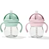Oxo Straw, Sippy & Training Cups|Dishes, Utensils & Food Containers*- 2Pk Transitions Straw Cup With Handles 6 Oz, Opal & Blossom