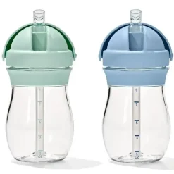 Oxo Straw, Sippy & Training Cups|Dishes, Utensils & Food Containers*- 2PkTot Transitions Straw Cup 9 Oz, Opal and Dusk
