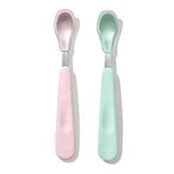 Oxo Utensils & Accessories|Dishes, Utensils & Food Containers*- Tot Feeding Spoon Set with Soft Silicone, Opal/Blossom