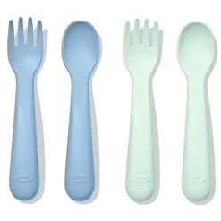 Oxo Utensils & Accessories|Dishes, Utensils & Food Containers*- Tot Plastic Fork and Spoon Set, Opal/Dusk