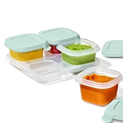 Oxo Food Storage*- Tot Silicone Baby Blocks Food Storage Container 4 Oz