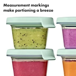 Oxo Food Storage*- Tot Silicone Baby Blocks Food Storage Container 4 Oz