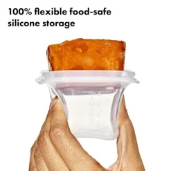Oxo Food Storage*- Tot Silicone Baby Blocks Food Storage Container 4 Oz
