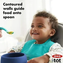 Oxo Plates & Bowls|Dishes, Utensils & Food Containers*- Tot Silicone Bowl, Navy