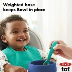 Oxo Plates & Bowls|Dishes, Utensils & Food Containers*- Tot Silicone Bowl, Navy